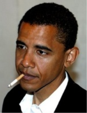 barack obama smoking pictures. Barack Obama smoking with Tony