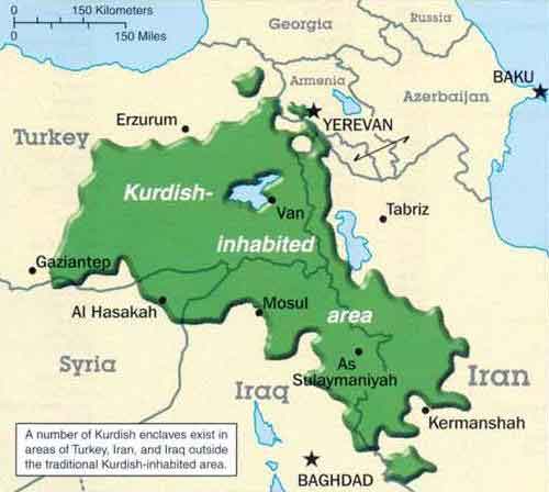 Kurdistan-Map