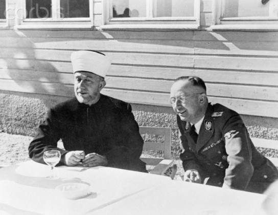 Heinrich Himmler with Haj Amin El Husseini